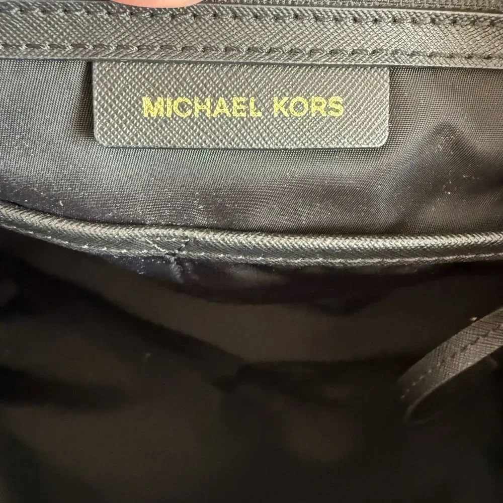 Michael Kors Black Animal Print Tote